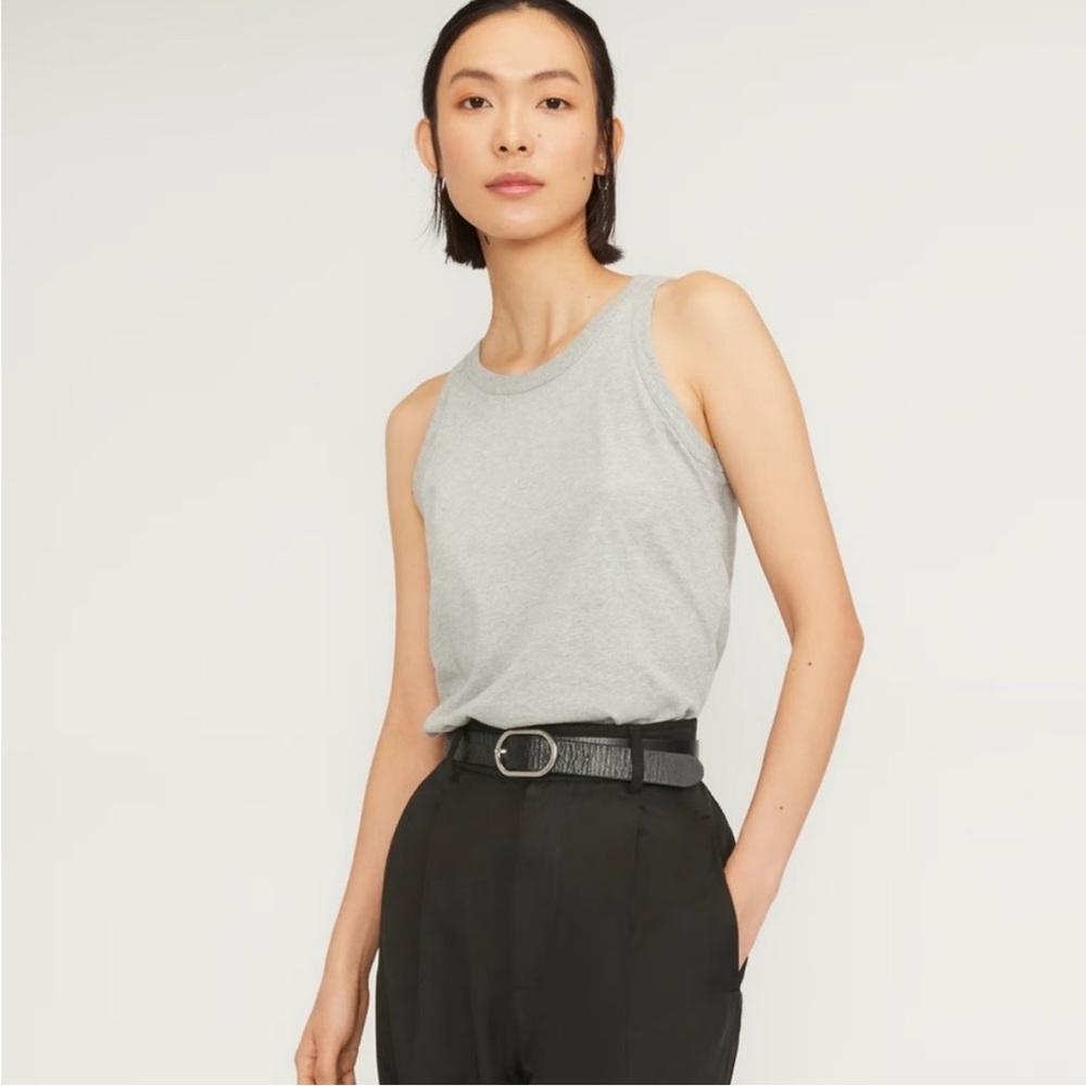 Everlane Gray Cutaway Tank